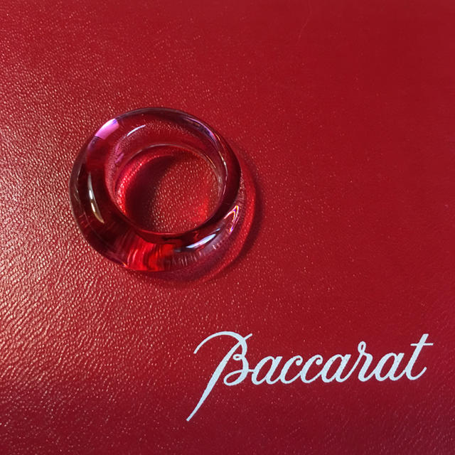 Baccarat(バカラ)のバカラ  クリスタル リング   ピンク レディースのアクセサリー(リング(指輪))の商品写真