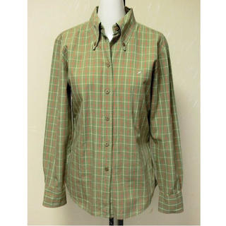 ポールスミス(Paul Smith)のグリーンのチェックの長袖BDシャツ40(シャツ/ブラウス(長袖/七分))