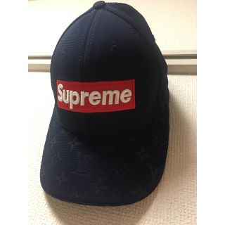 シュプリーム(Supreme)のsupreme ネイビー キャップ(キャップ)