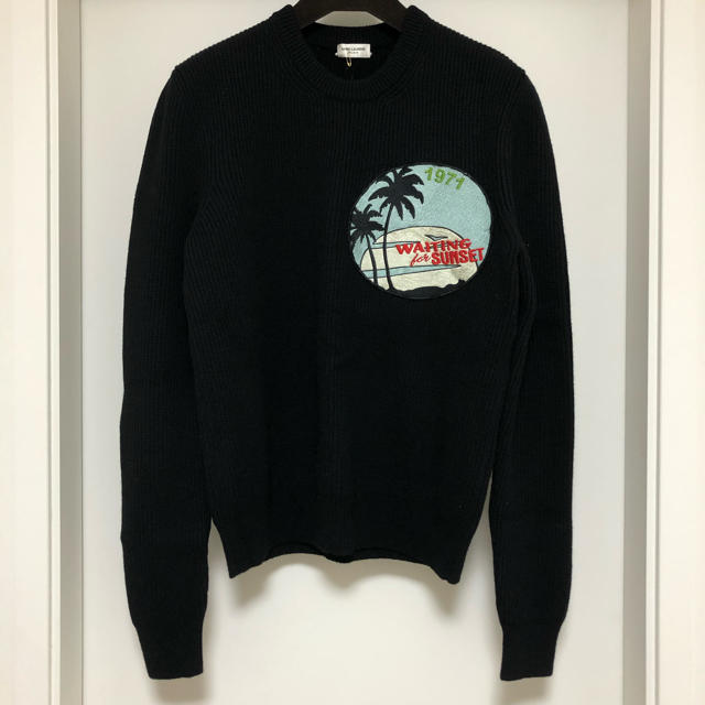 新品/16.2万 Saint Laurent Paris ウールニット Mウール状態