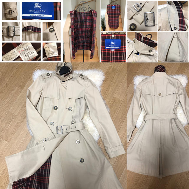 BURBERRY BLUE LABEL(バーバリーブルーレーベル)のBURBERRY BLUE LABEL トレンチコート・ライナー付き・日本製 レディースのジャケット/アウター(トレンチコート)の商品写真