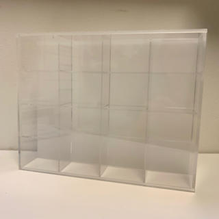 ムジルシリョウヒン(MUJI (無印良品))の無印良品 後ろが透けない アクリル コレクションボックス 34.7×27.5cm(ケース/ボックス)