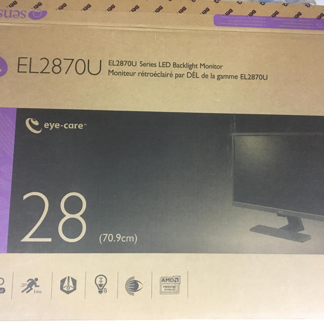 benq el2870uモニター