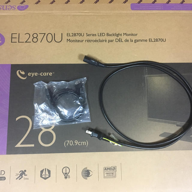 benq el2870uモニター