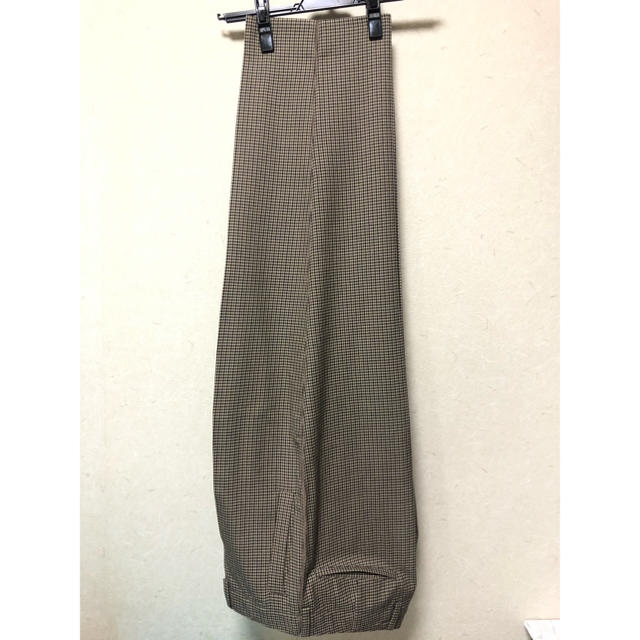 yoke 19aw wide trousers beige xs