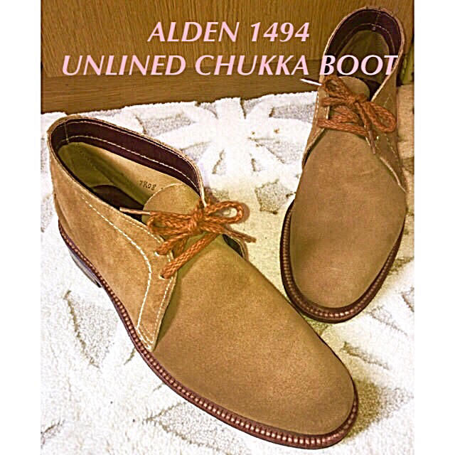 Alden オールデン チャッカ ブーツ アンラインド 1494 Tan スエード 8c細身の通販 By Hoduk S Shop オールデンならラクマ