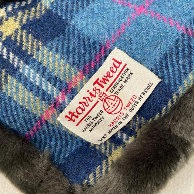 Harris Tweed(ハリスツイード)のハリスツイード　チェックマフラー レディースのファッション小物(マフラー/ショール)の商品写真