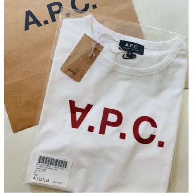 A.P.C - 日本国内正規品★レディースM★アーペーセー APC a.p.c. ロゴTシャツの通販 by shop｜アーペーセーならラクマ