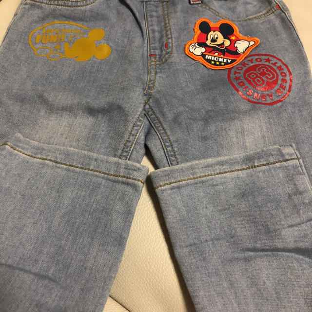 Disney(ディズニー)のデニム  ミッキー キッズ/ベビー/マタニティのキッズ服男の子用(90cm~)(パンツ/スパッツ)の商品写真