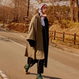 サンシー(SUNSEA)のkhoki fall coat(ステンカラーコート)