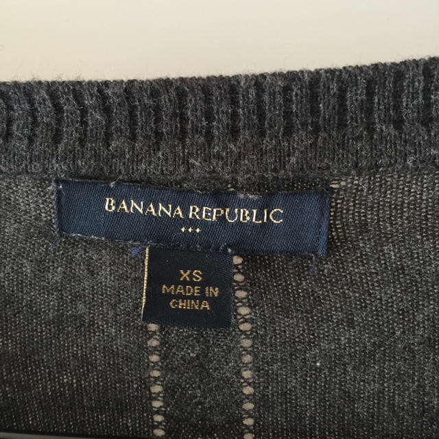 Banana Republic(バナナリパブリック)のBanana Ripublic バナナリパプリック カーディガン グレー  XS レディースのトップス(カーディガン)の商品写真