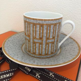 エルメス(Hermes)のエルメス　モザイク　デミカップ＆ソーサー(食器)