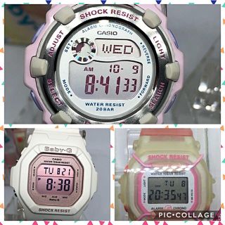 ジーショック(G-SHOCK)のCASIO G-SHOCK baby-G 美品 3個セット オススメ早い者勝ち♪(腕時計)