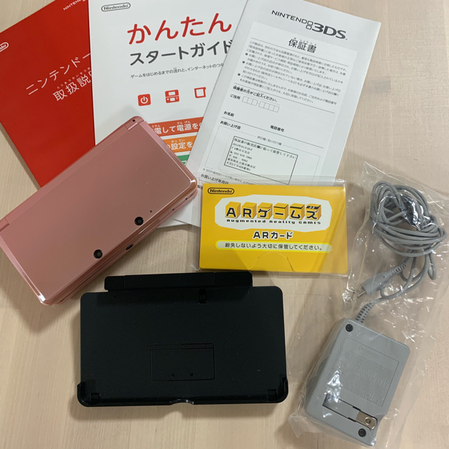 ニンテンドー3DS(ニンテンドー3DS)のニンテンドー3DS ミスティピンク エンタメ/ホビーのゲームソフト/ゲーム機本体(携帯用ゲーム機本体)の商品写真