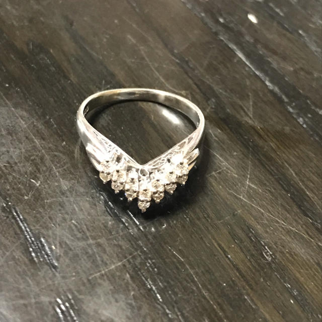 当店の記念日 天然ダイヤモンドプラチナリング#8 リング(指輪)