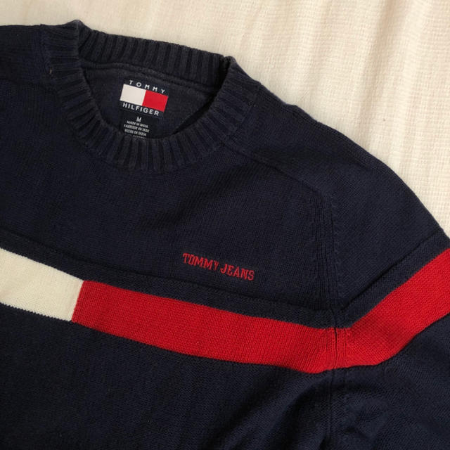 TOMMY HILFIGER(トミーヒルフィガー)のUSA購入TOMMY JEANS ヴィンテージニット　★最終値下げ！ レディースのトップス(ニット/セーター)の商品写真