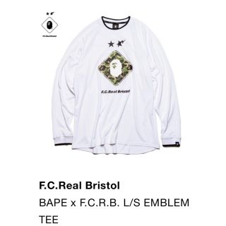 エフシーアールビー(F.C.R.B.)のBAPE F.C.R.B. L/S EMBLEM TEE ロンT fcrb 迷彩(Tシャツ/カットソー(七分/長袖))