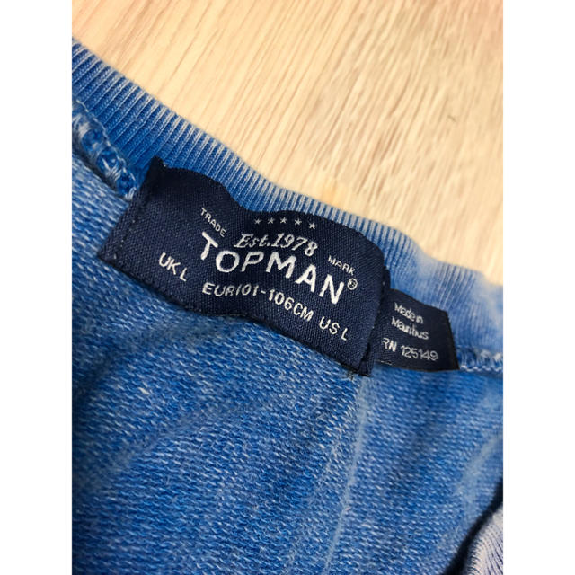 TOPMAN(トップマン)の値下げしました！TOPMAN デニム生地トレーナー メンズのトップス(スウェット)の商品写真