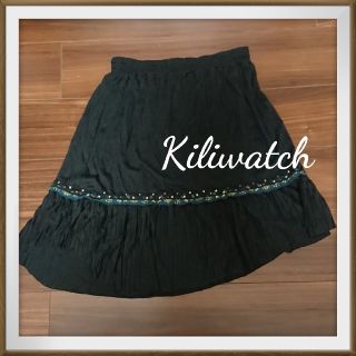 キリウォッチ(KILIWATCH)のKiliwatch アシメスカート ブラック(ひざ丈スカート)