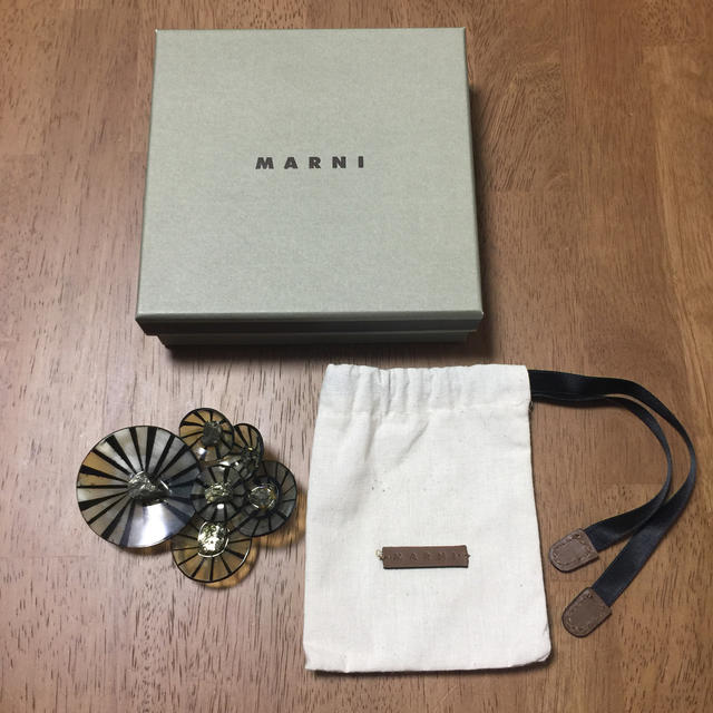 Marni(マルニ)のマルニ  バッファローホーン ブローチ レディースのヘアアクセサリー(その他)の商品写真