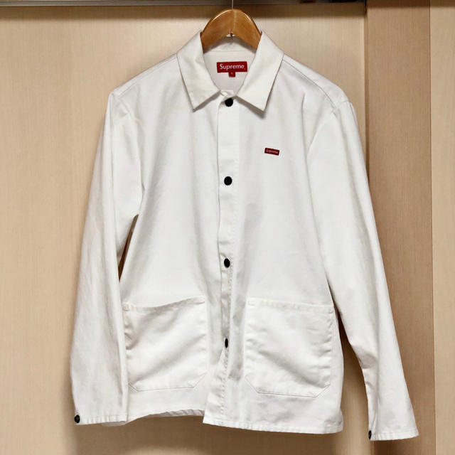 supreme shop jacket サイズS White