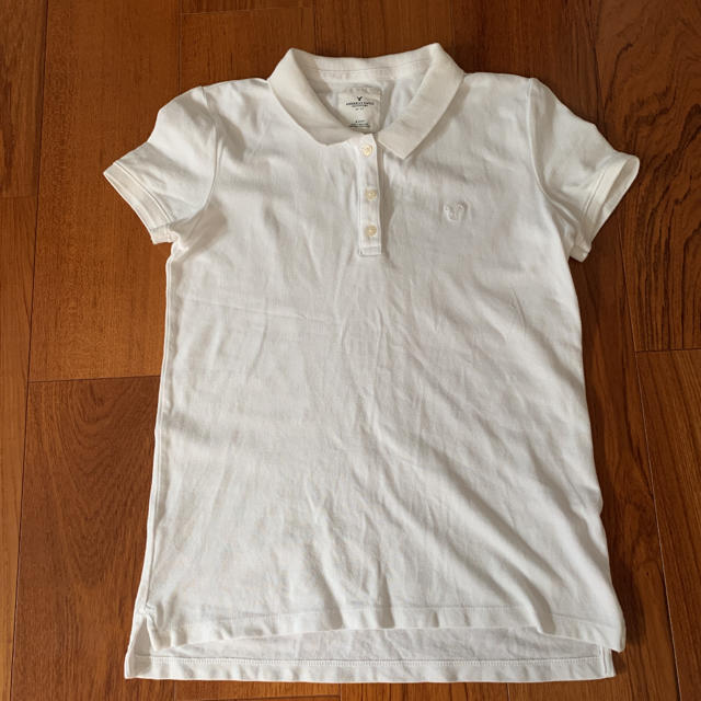 American Eagle(アメリカンイーグル)のアメリカンイーグル　白ポロシャツ  レディースのトップス(ポロシャツ)の商品写真