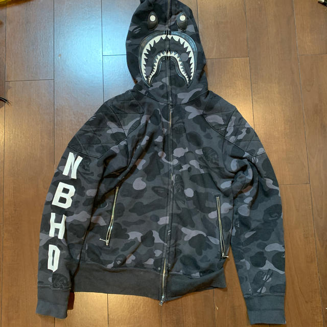 A・BATHING APE NEIGHBORHOODコラボシャークパーカー S ...