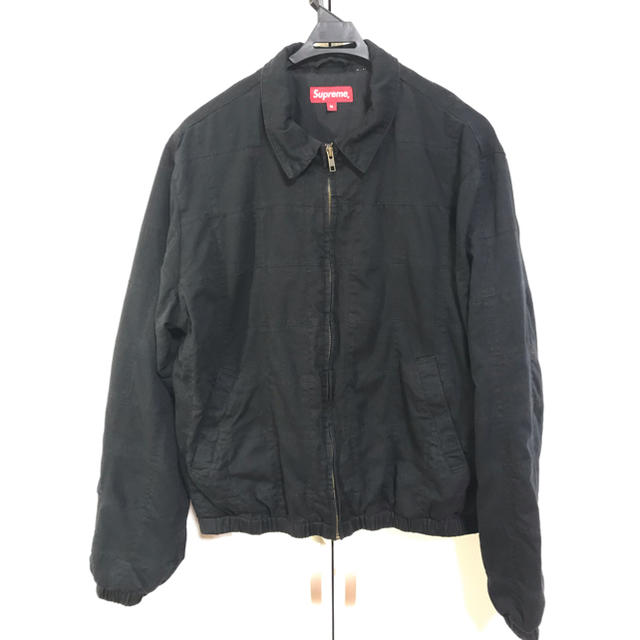 Supreme patchwork Harrington jacket M 黒 ブルゾン