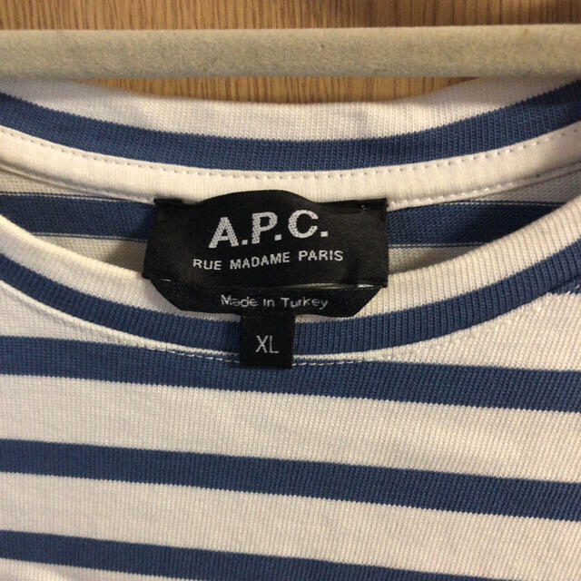 A.P.C(アーペーセー)のA.P.C ボーダーＴシャツ XLサイズ メンズのトップス(Tシャツ/カットソー(半袖/袖なし))の商品写真