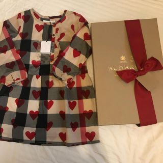 バーバリー(BURBERRY)の新品 バーバリー ハートワンピース 3y(ワンピース)