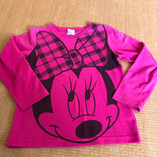 ディズニー(Disney)のミニーちゃん長袖ロンT 120cm(Tシャツ/カットソー)