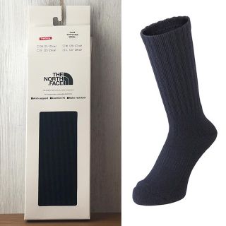 ザノースフェイス(THE NORTH FACE)の★新品 ネイビーM25-27cm★ノースフェイス シェットランド ウールソックス(ソックス)