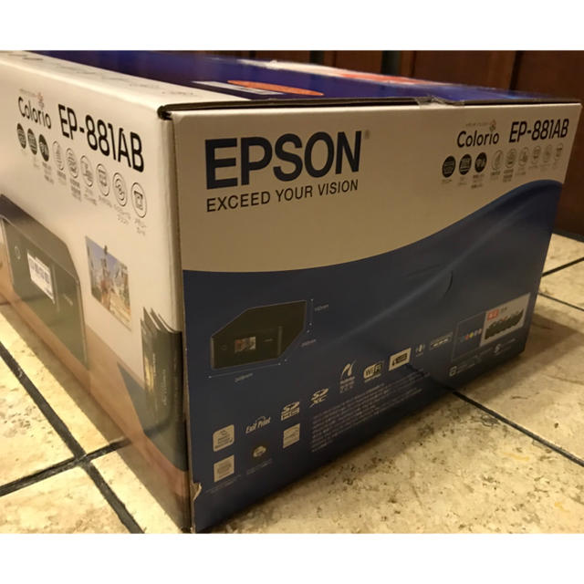 新品未開封】エプソン カラリオ EP-881AB 黒 PC周辺機器