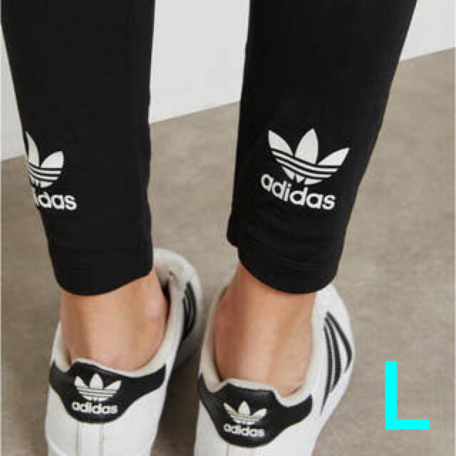 adidas(アディダス)のアディダスオリジナルス トレフォイル ロゴ レギンス L  新品未使用品 レディースのレッグウェア(レギンス/スパッツ)の商品写真