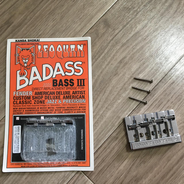 Fender(フェンダー)のBADASS BASS3 GROOVED 楽器のベース(パーツ)の商品写真