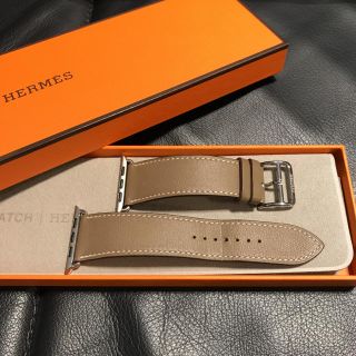 エルメス(Hermes)の【美品】純正 入手困難色 AppleWatch HERMES レザーベルト 42(腕時計(デジタル))