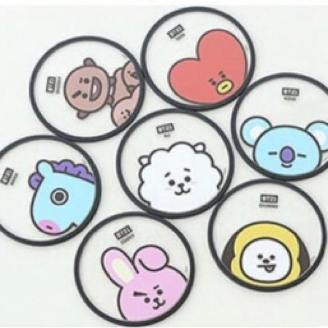 正規品☆BT21☆コースター☆TATA☆防弾少年団☆韓国限定 インテリア/住まい/日用品のキッチン/食器(テーブル用品)の商品写真