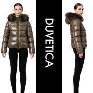 ユナイテッドアローズ(UNITED ARROWS)の美品 DUVETICA ファーフード　ショートダウン(ダウンコート)