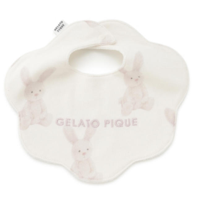 gelato pique(ジェラートピケ)の新品☆ 【BABY】ウサギ baby スタイ キッズ/ベビー/マタニティのこども用ファッション小物(ベビースタイ/よだれかけ)の商品写真