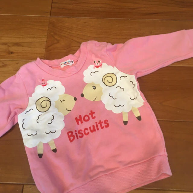 HOT BISCUITS(ホットビスケッツ)のミキハウス 90センチ トレーナー キッズ/ベビー/マタニティのキッズ服女の子用(90cm~)(Tシャツ/カットソー)の商品写真