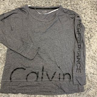 カルバンクライン(Calvin Klein)の使用済み♡Calvin Klein グレー ロンTee(Tシャツ(長袖/七分))