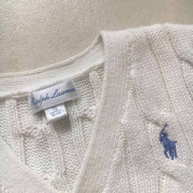 Ralph Lauren(ラルフローレン)のラルフローレン カーディガン パーカー9M キッズ/ベビー/マタニティのベビー服(~85cm)(カーディガン/ボレロ)の商品写真