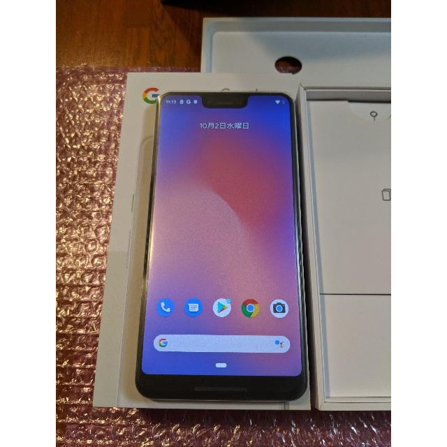 NTTdocomo(エヌティティドコモ)のGoogle Pixel 3 XL 128GB ホワイト SIMフリー 新品 スマホ/家電/カメラのスマートフォン/携帯電話(スマートフォン本体)の商品写真