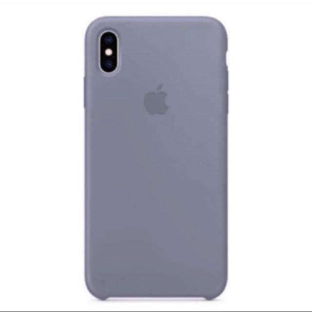 Apple(アップル)のiPhoneXSシリコーンケース 純正 ラベンダーグレー スマホ/家電/カメラのスマホアクセサリー(iPhoneケース)の商品写真