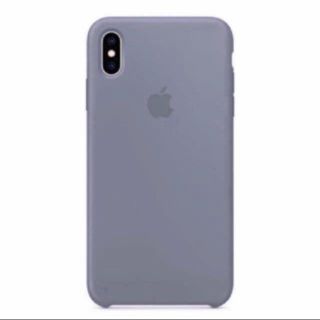 アップル(Apple)のiPhoneXSシリコーンケース 純正 ラベンダーグレー(iPhoneケース)