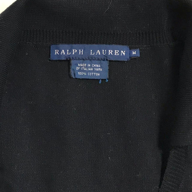 Ralph Lauren(ラルフローレン)の美品！レディース  ラルフローレン 半袖Vネックニット M レディースのトップス(ニット/セーター)の商品写真