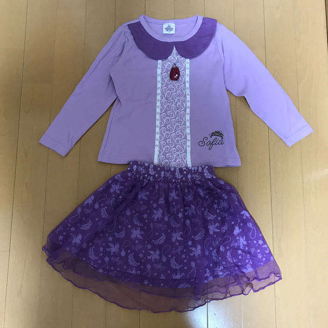 しまむら(シマムラ)のソフィアなりきりTシャツ＆スカート キッズ/ベビー/マタニティのキッズ服女の子用(90cm~)(Tシャツ/カットソー)の商品写真