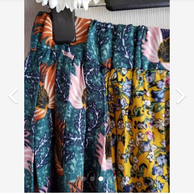 SPINNS(スピンズ)の花柄 ロングスカート レディースのスカート(ロングスカート)の商品写真