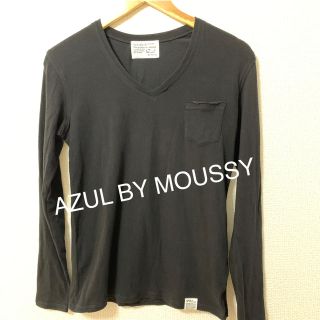 アズールバイマウジー(AZUL by moussy)のAZUL BY MOUSSY  men's ロンT 黒　xsサイズ(Tシャツ/カットソー(七分/長袖))