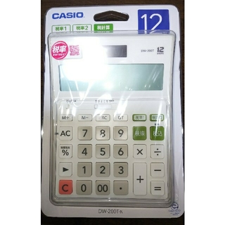 カシオ(CASIO)のCASIO 電卓 DW-200T  W税率(オフィス用品一般)
